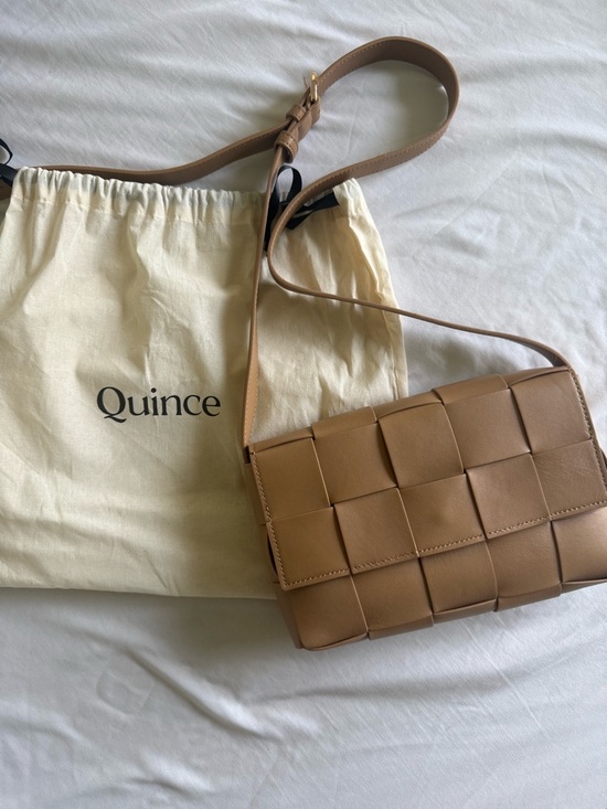 Quince Tan Woven Flap Crossbody Bag - Picture 7 of 7